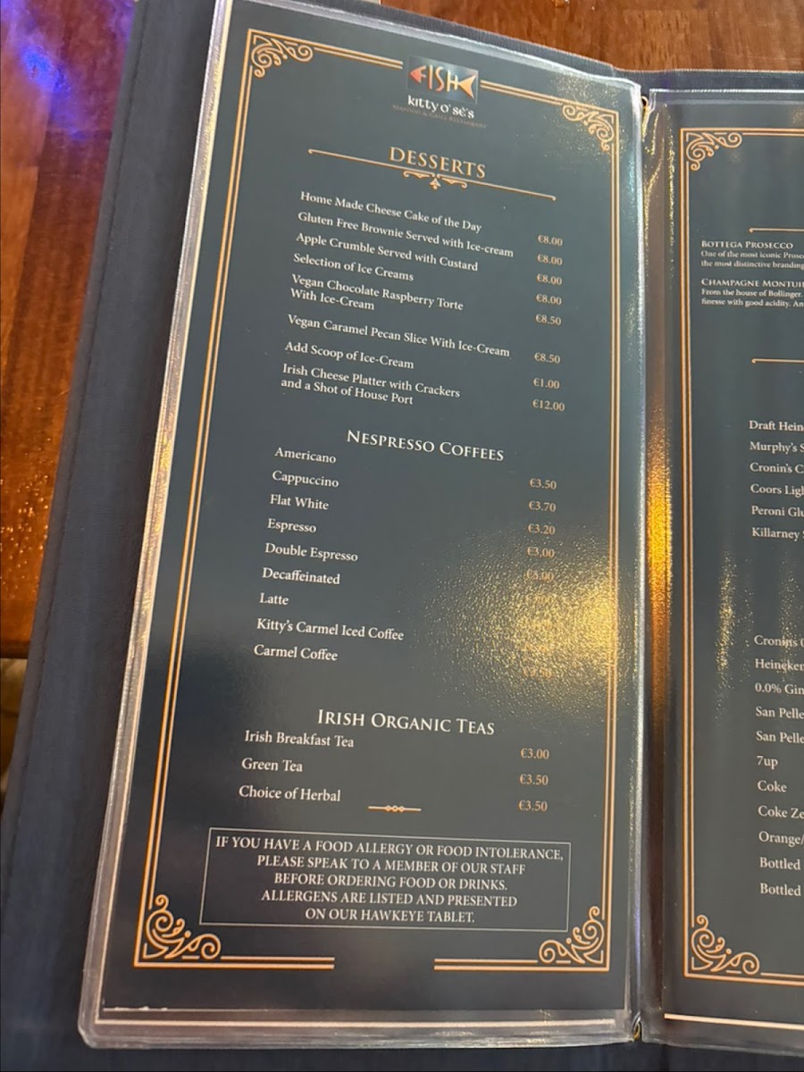 Menu Kitty O’Se’S Seafood And Grill Restaurant-5