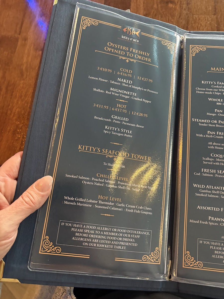 Menu Kitty O’Se’S Seafood And Grill Restaurant-6